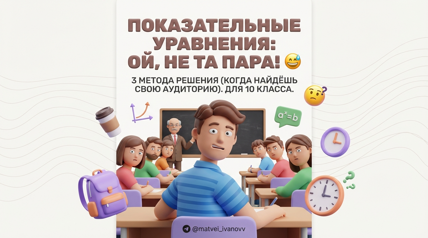 Показательные уравнения: 3 метода решения для 10 класса