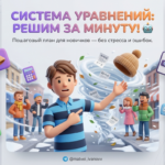 Пошаговый план решения системы уравнений для новичков