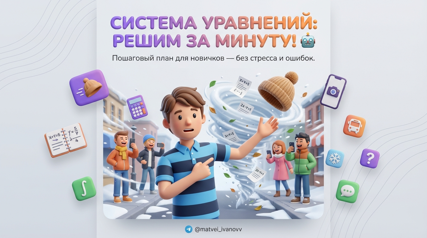 Система уравнений: как решать — пошаговый план для новичков